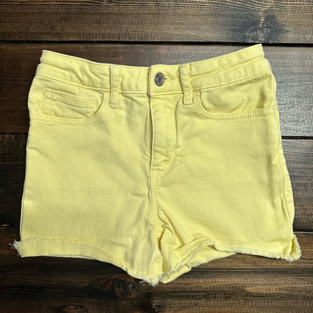 GAP Yellow High Waist Shorts